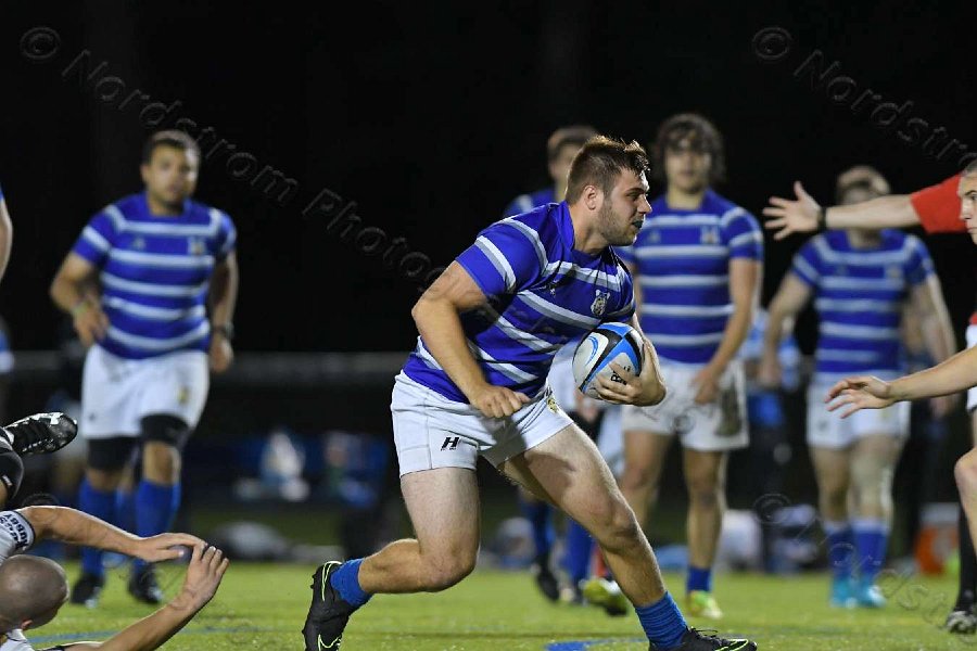 Wheaton Men\'s Rugby vs Mass Maritime.  Photo by Keith Nordstrom